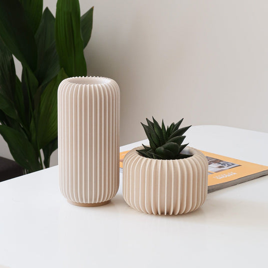 VORENA- Set of Vase and Planter