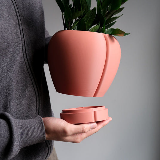 Indoor planter with drainage - ORBELLE LUNE