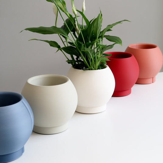 Indoor planter with drainage - ORBELLE OVAL