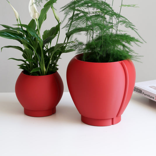 Indoor planter with drainage - ORBELLE LUNE
