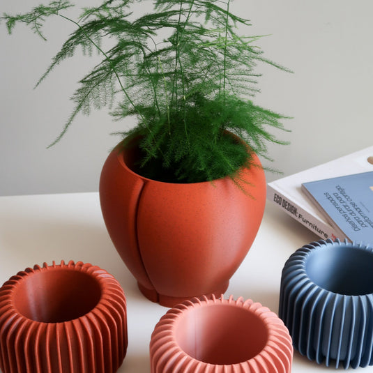 Indoor planter with drainage - ORBELLE LUNE